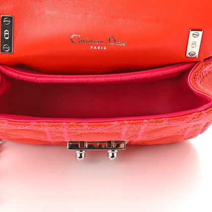 Christian Dior Lambskin Cannage Mini Miss Dior Flap Orange 5 of 9