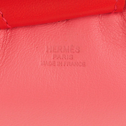 Hermes Milo Lambskin Grigri Rodeo Horse Bag Charm GM Rose Azalee Orange Poppy Rouge Indien 3 of 3