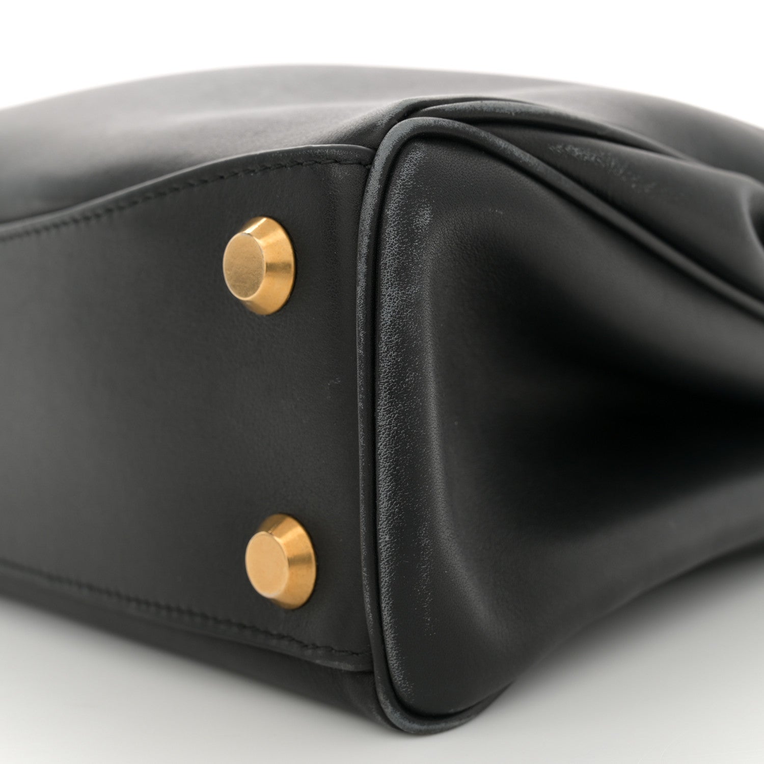 Balenciaga Natural Smooth Calfskin Small Rodeo Top Handle Handbag Black 10 of 12