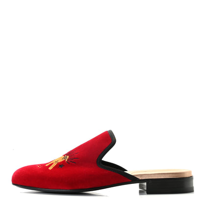 Gucci Velvet Mens Marmara Mules 8 Rosso 1 of 12