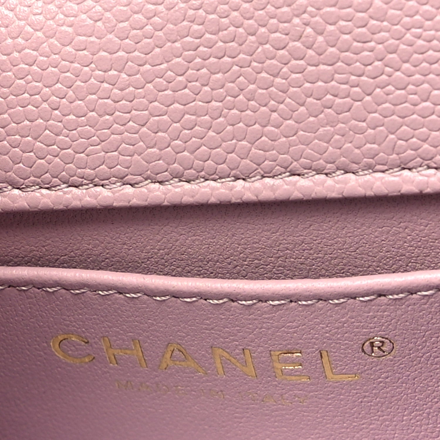 Chanel Caviar Quilted Mini Rectangular Sweetheart Flap Lilac 6 of 11