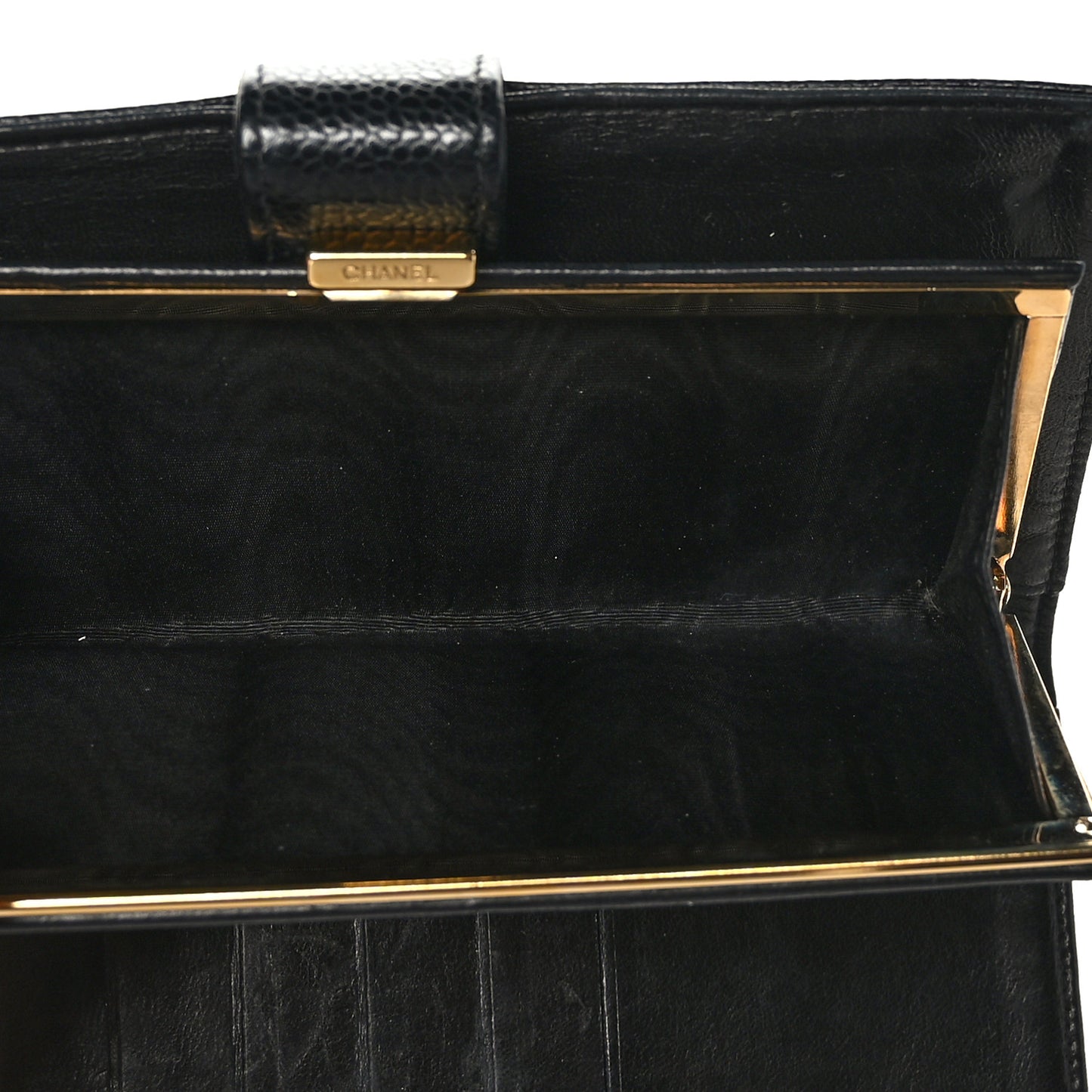Caviar Timeless CC French Long Wallet Black