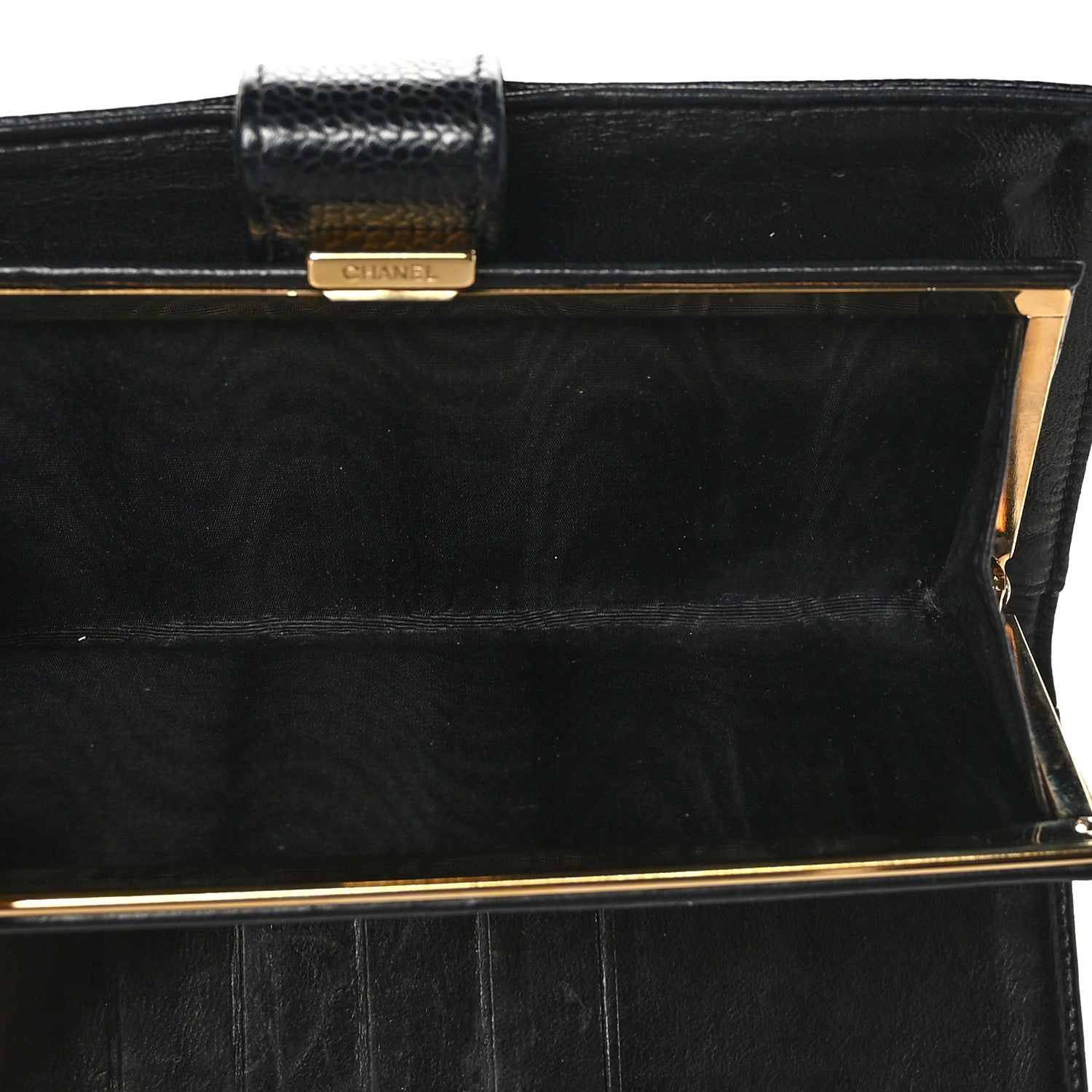 Chanel Caviar Timeless CC French Long Wallet Black 5 of 8