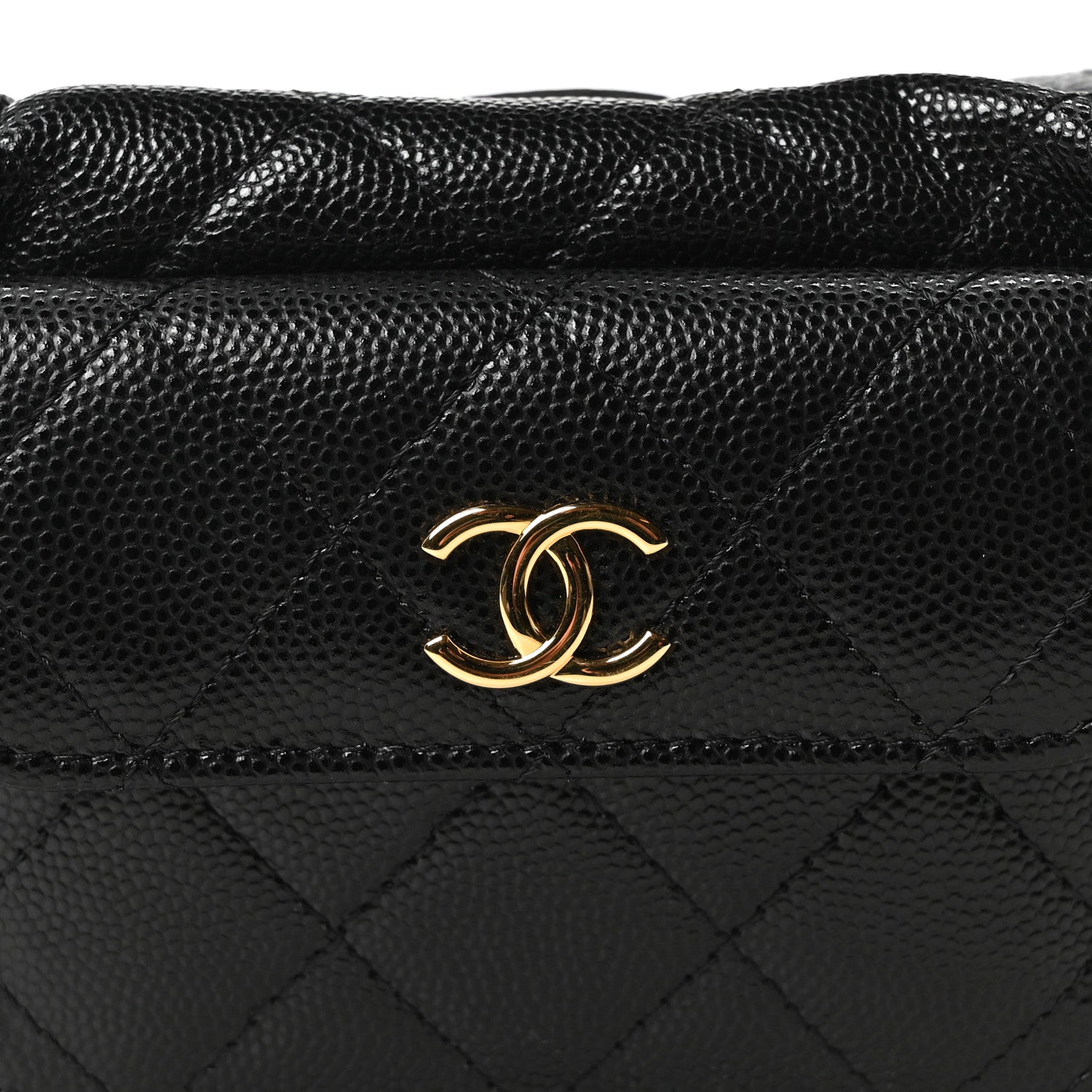 Chanel Caviar Quilted Polly Pocket Pouch Hobo Black 8 of 10