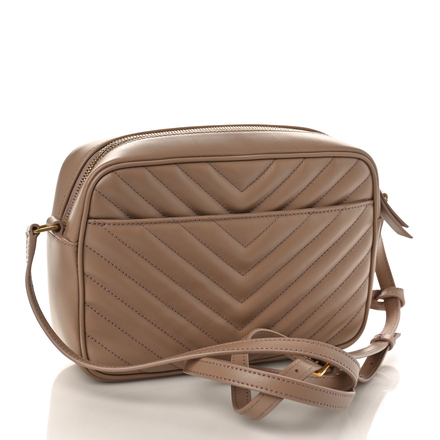 Calfskin Matelasse Monogram Lou Camera Bag Taupe