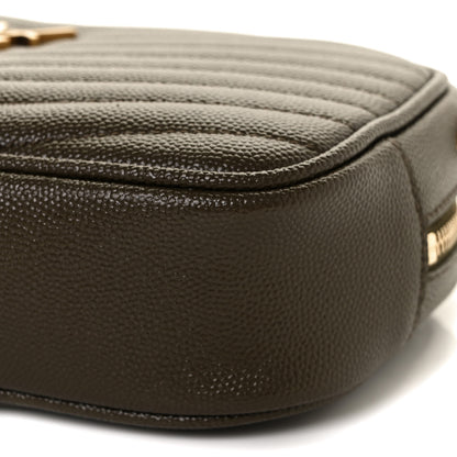 Saint Laurent Grain De Poudre Matelasse Monogram Mini Lou Camera Bag Seaweed 7 of 7