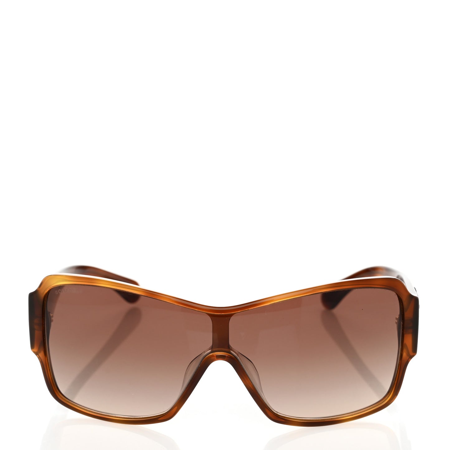 Acetate Shield Sunglasses 5449-A Dark Tortoise