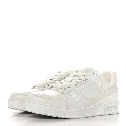 Louis Vuitton Calfskin Womens LV Trainer Sneakers 39.5 White 4 of 9