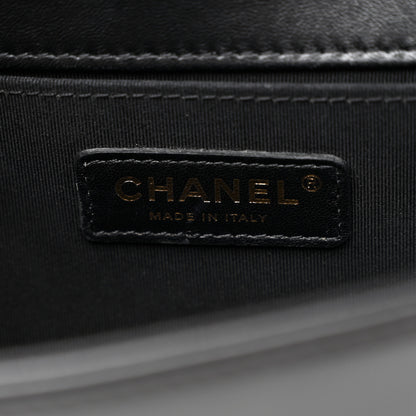 Chanel Lambskin Quilted Medium Boy Flap Black 6 of 13