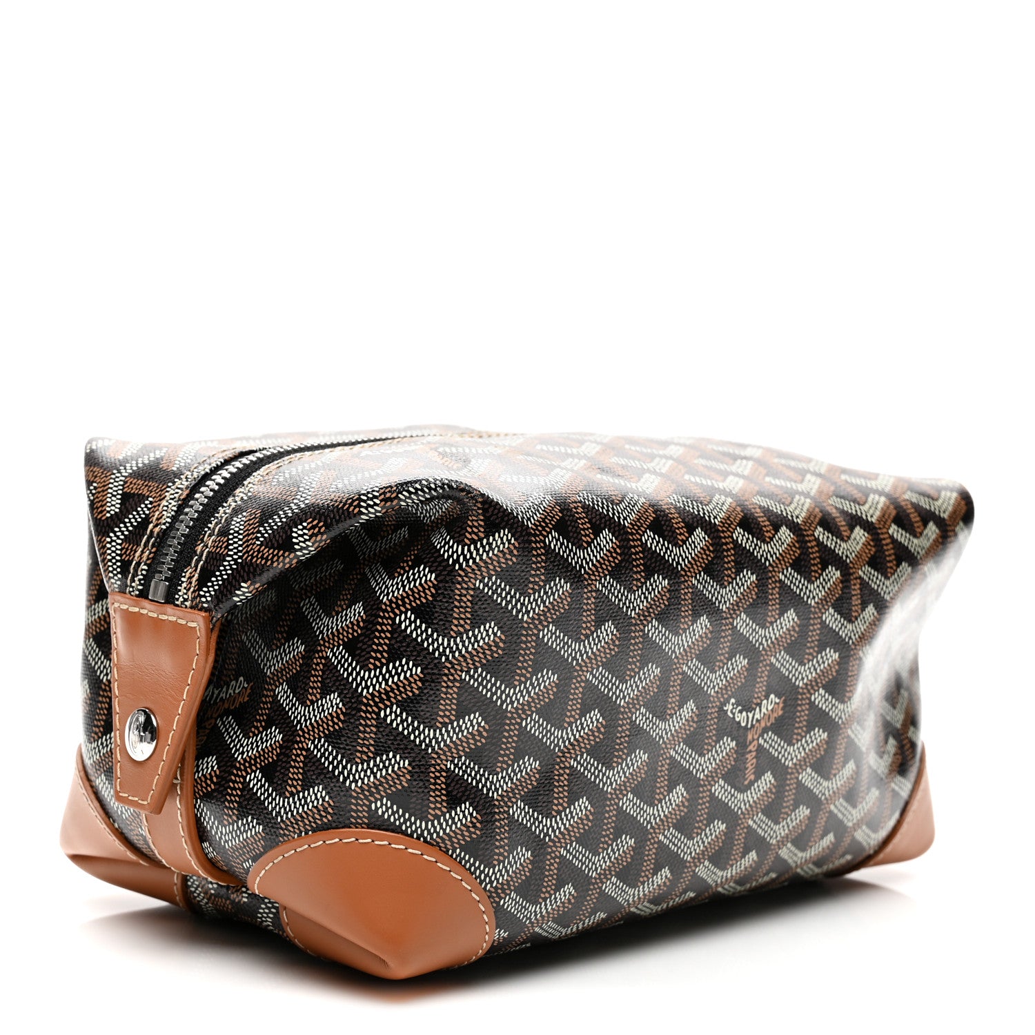 Goyard Goyardine Boeing 25 Trousse de Toilette Black Gold 3 of 7