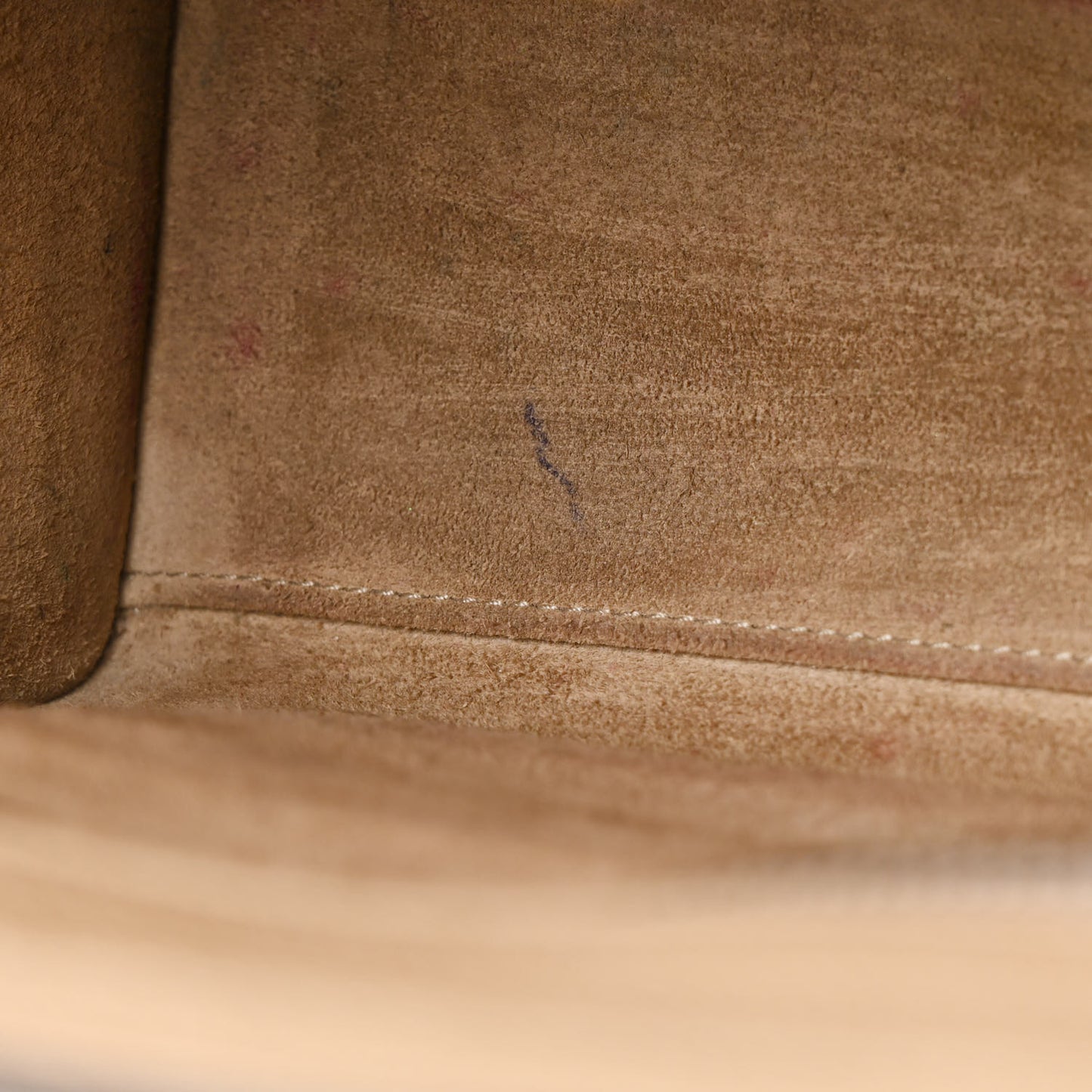 Drummed Calfskin Nano Luggage Dune