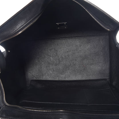 Celine Drummed Calfskin Suede Large Trapeze Black 7 of 8