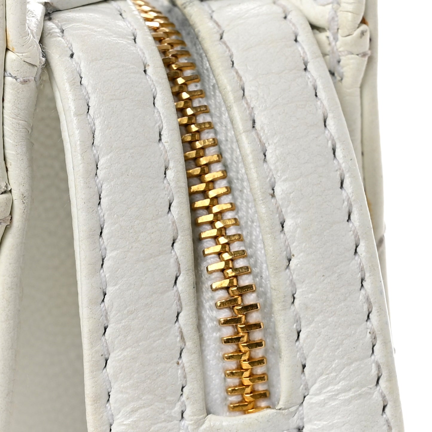 Caviar Quilted Shoulder Bag White