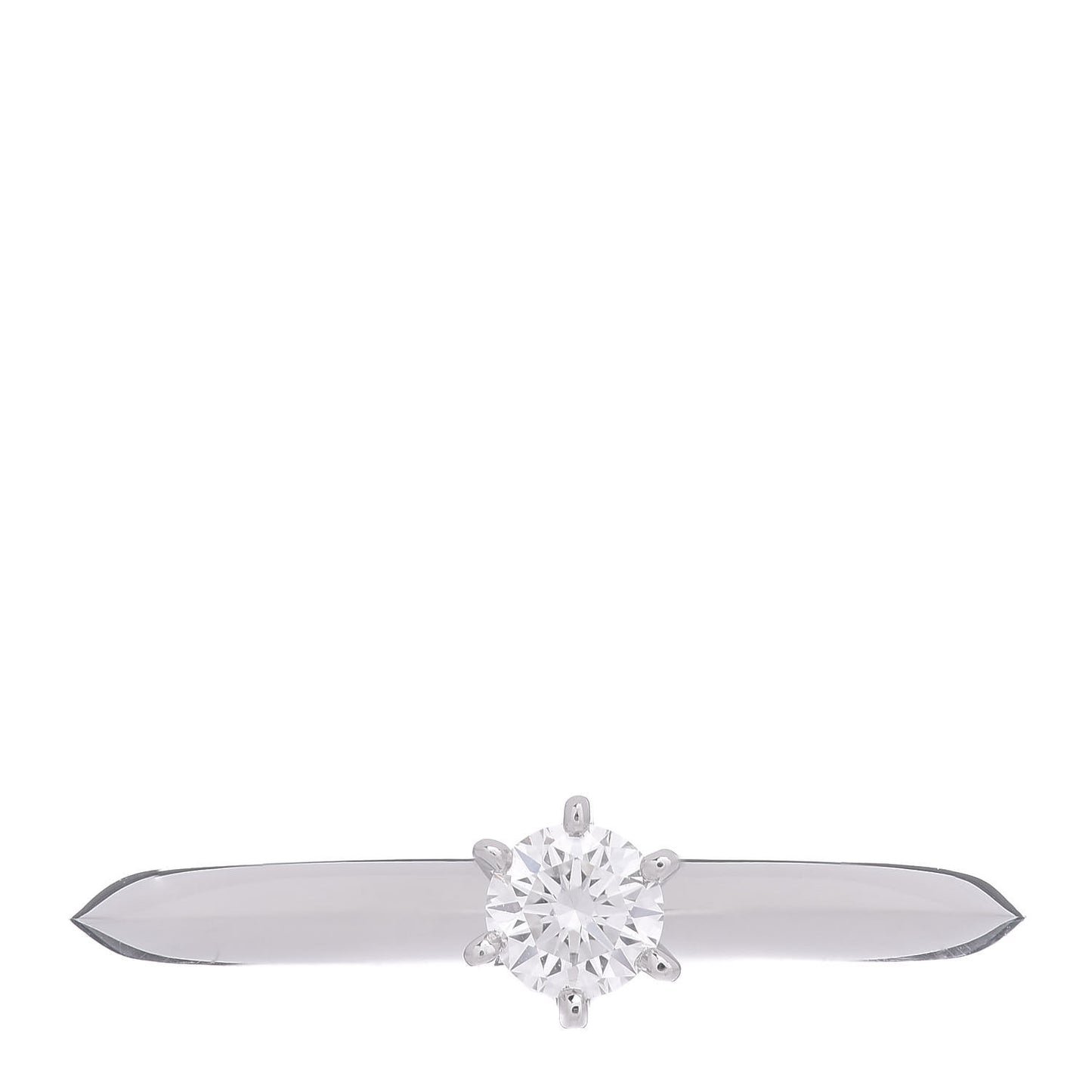Platinum Diamond .20ct Solitaire Engagement Ring 51 5.75