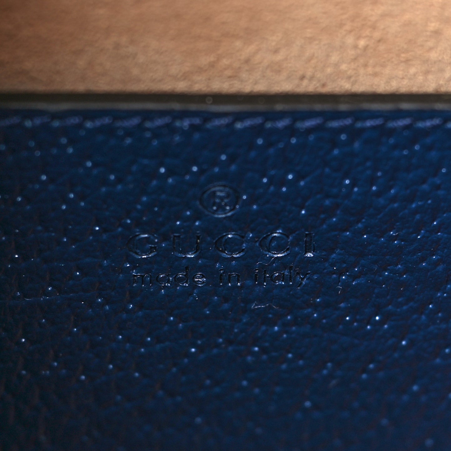Textured Dollar Calfskin Web Small Diana Tote Bag Royal Crop