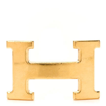 Hermes Polished 32mm H Belt Buckle Gold 1 of 3
