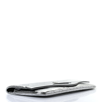 Chanel Metallic Crumpled Calfskin Small 31 Pouch Silver 4 of 7
