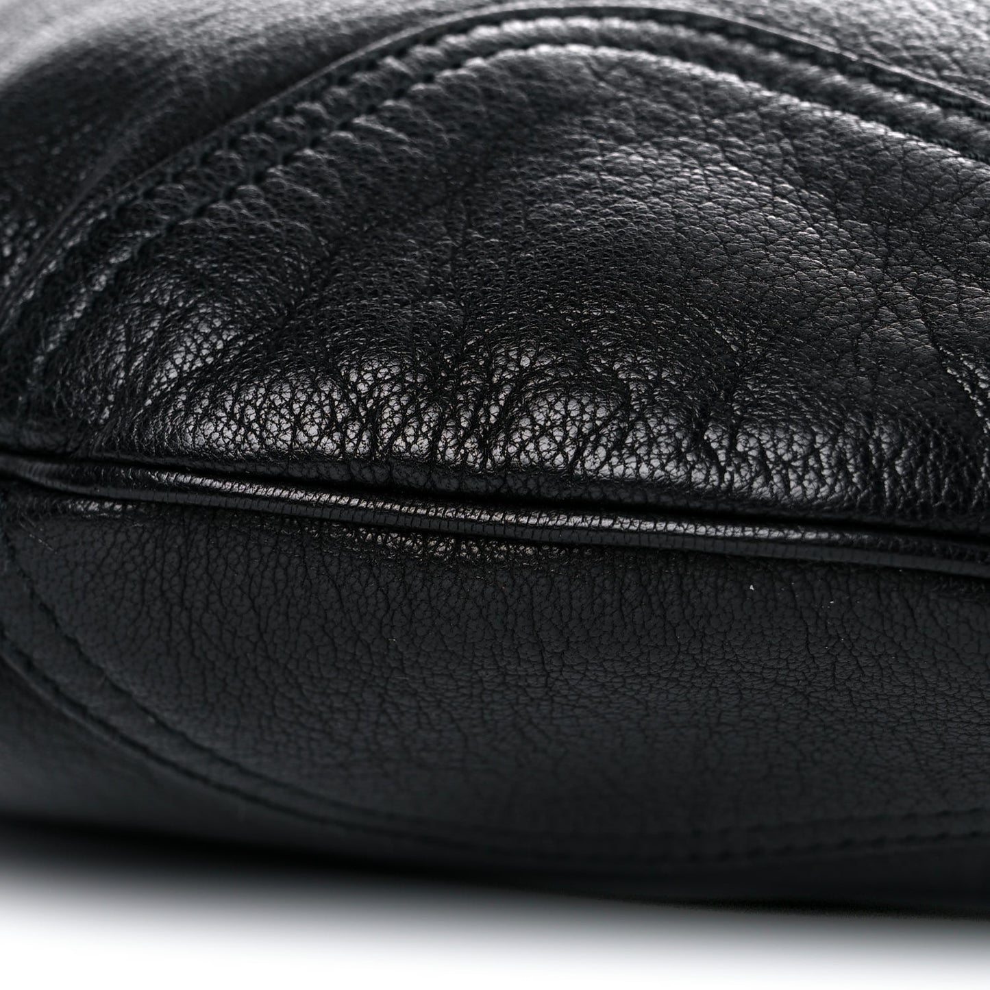 Calfskin Large Princy Hobo Black