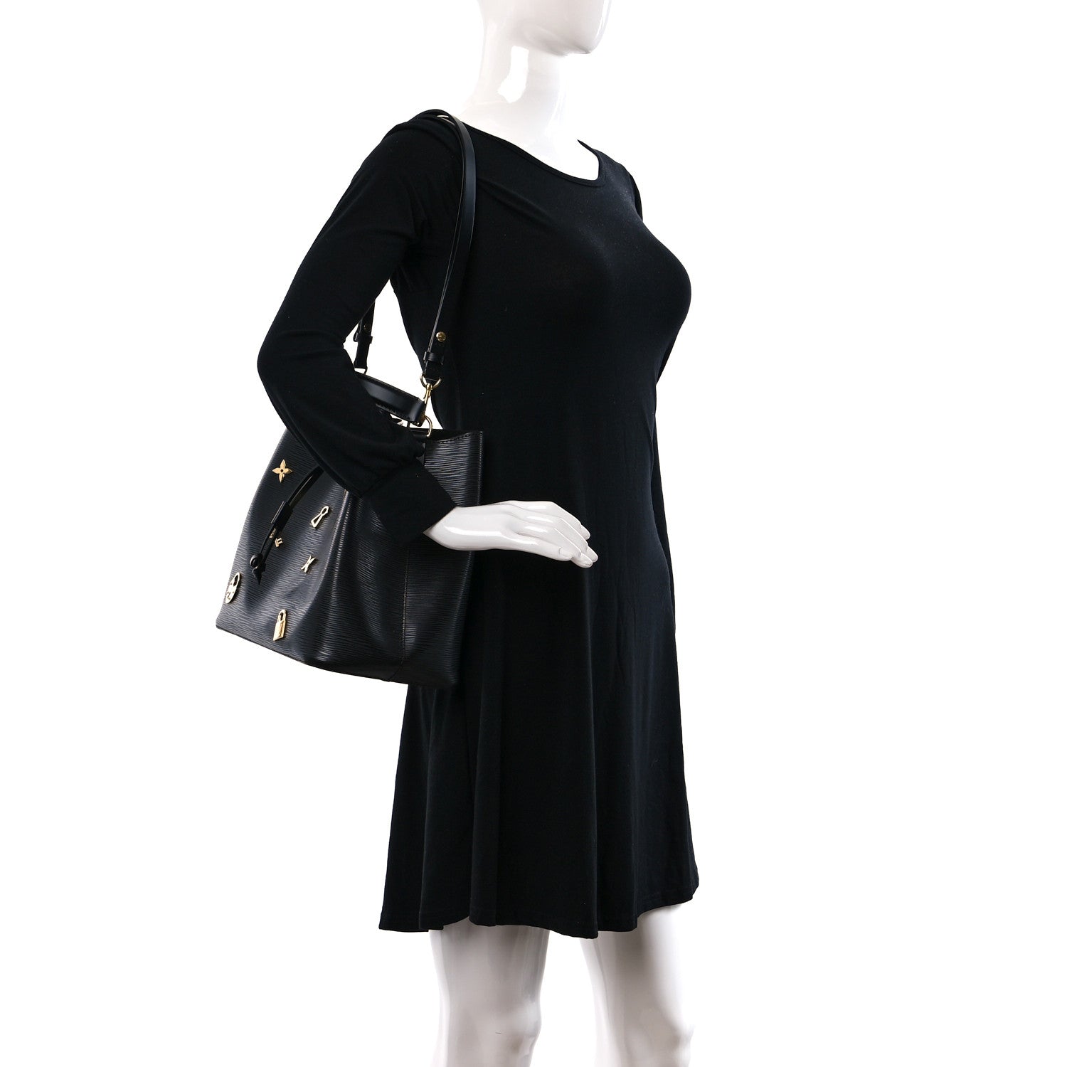 Louis Vuitton Epi Love Lock NeoNoe Black 2 of 9