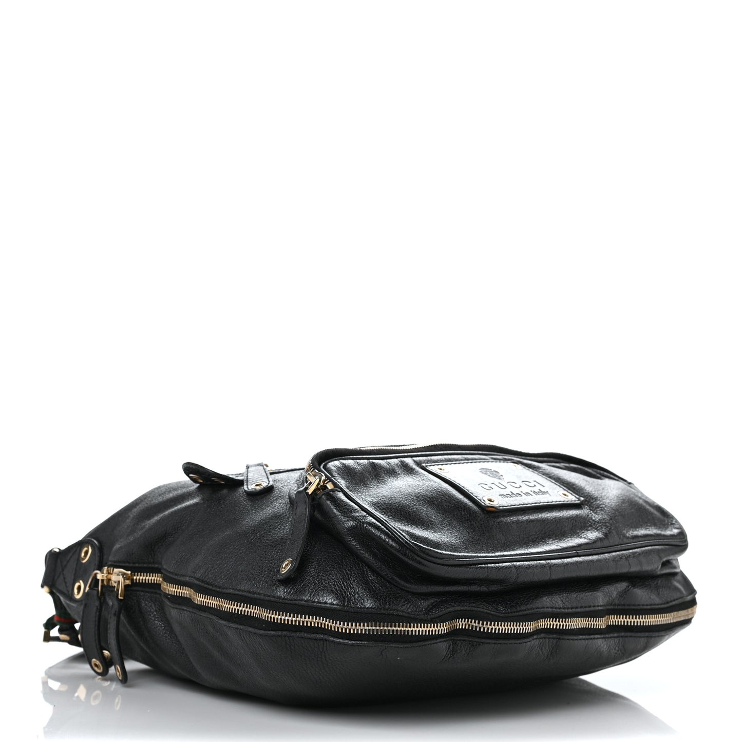 Calfskin Voyager Hobo Black