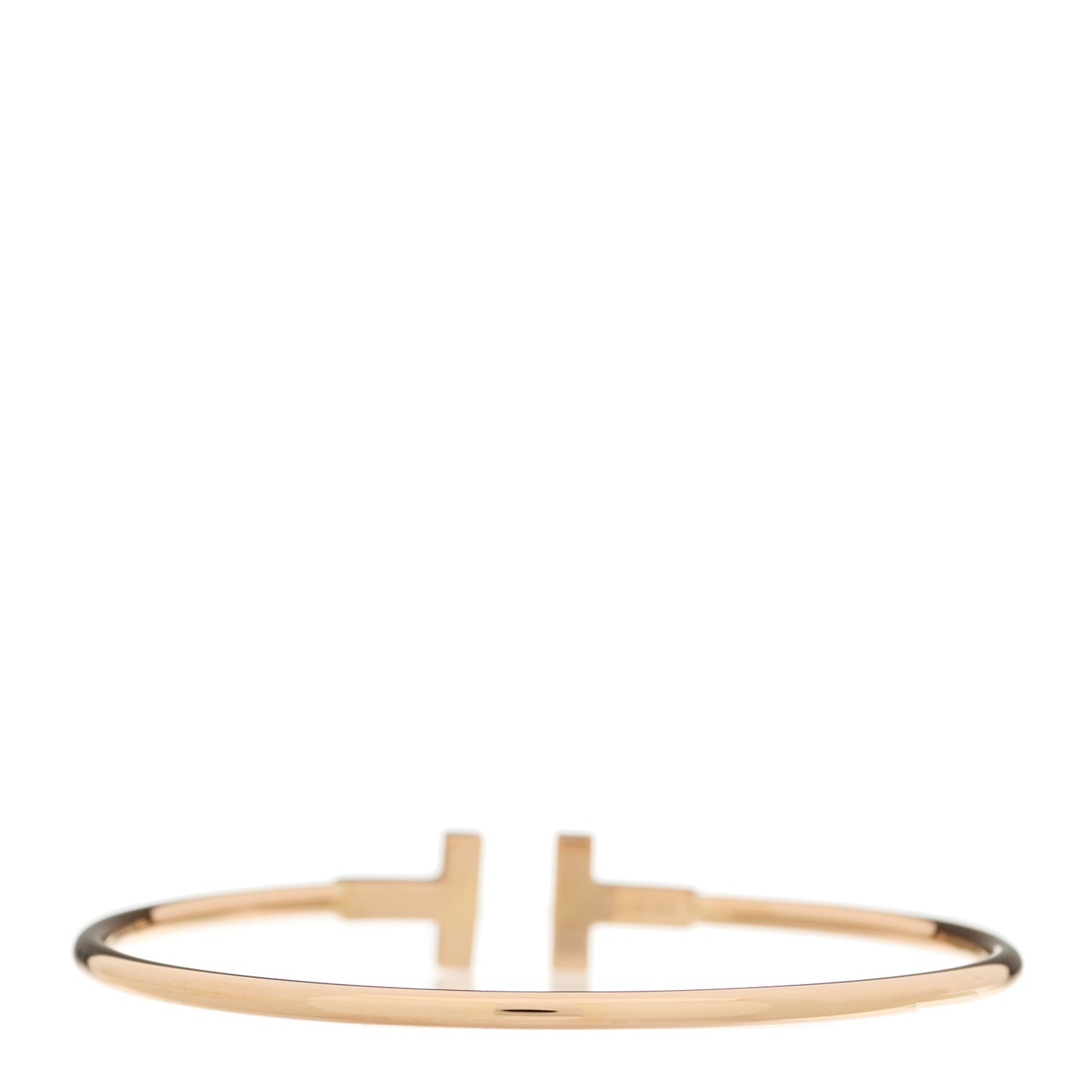 18K Rose Gold T Wire Bracelet