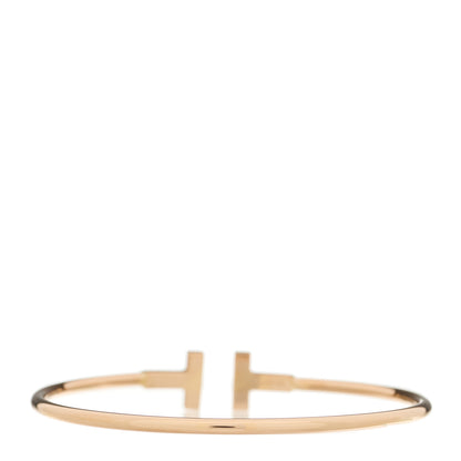 Tiffany 18K Rose Gold T Wire Bracelet 2 of 4