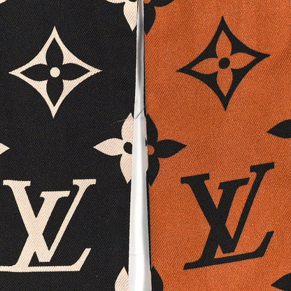 Louis Vuitton Silk Monogram LV Crafty Bi Color BB Bandeau Caramel Black 5 of 5