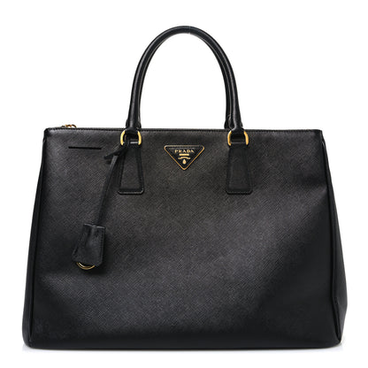 Prada Saffiano Large Galleria Double Zip Tote Black 1 of 11