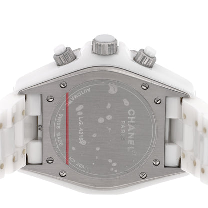 Chanel Stainless Steel Ceramic 41mm J12 Chronograph Automatic Watch White 4 of 5