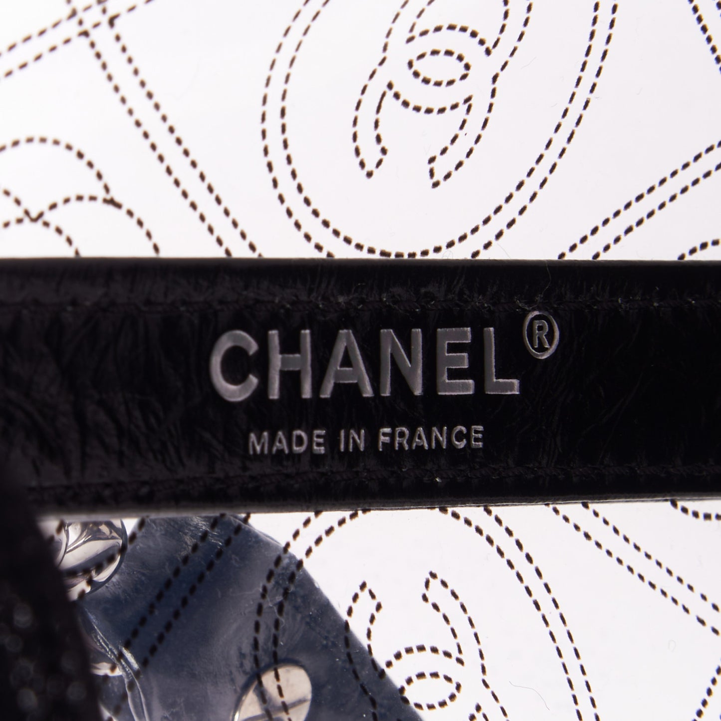 Crumpled Calfskin PVC Bucket Bag Black