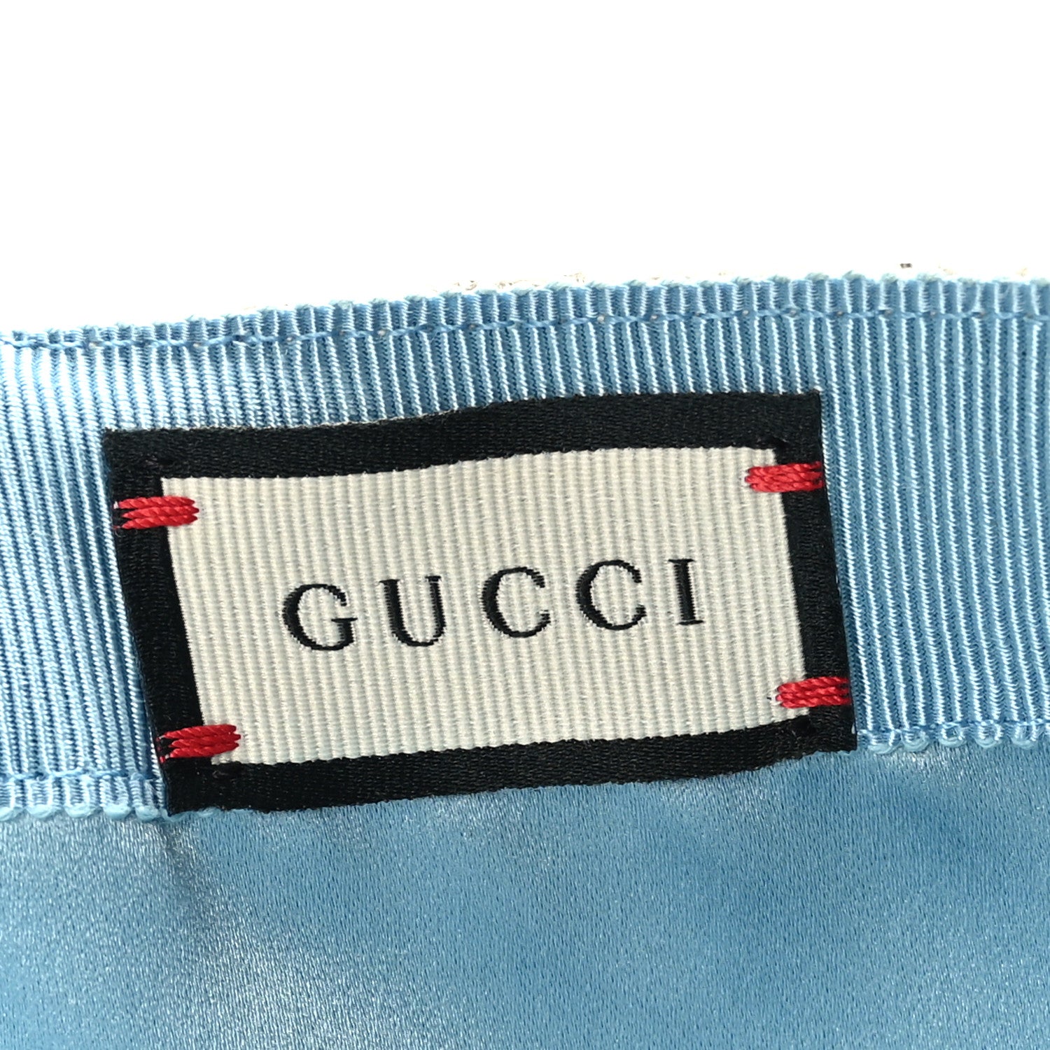 Gucci Canvas Lame GG Monogram Rush Baseball Hat L Gardenia Silver 7 of 8