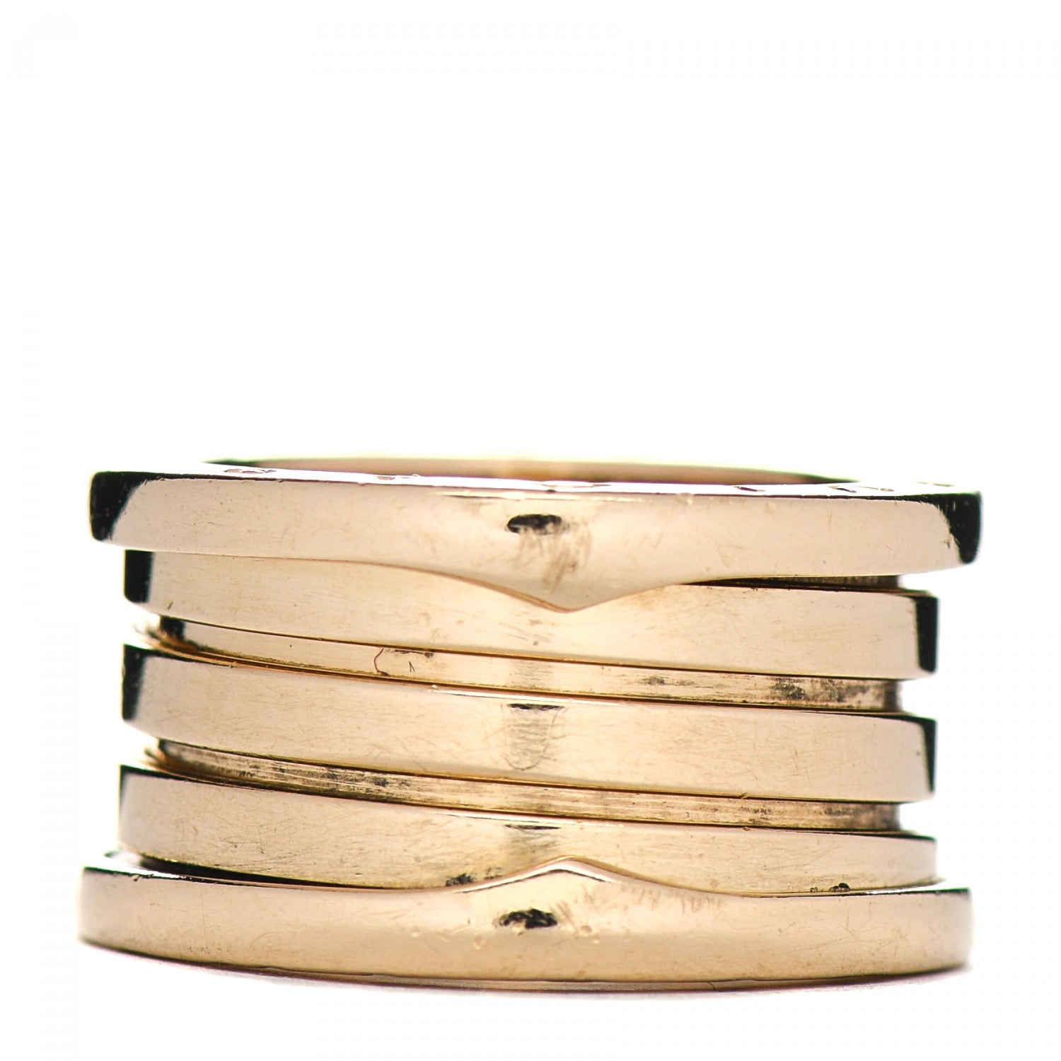 Bulgari 18K Yellow Gold B.Zero1 Four-Band Ring 50 5.25 1 of 5