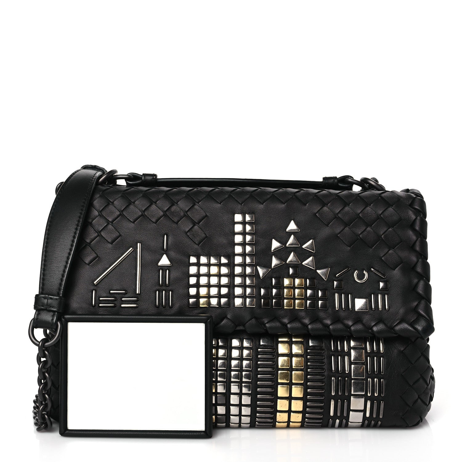 Bottega Veneta Nappa Intrecciato Small Tower Olimpia Bag Black 1 of 8