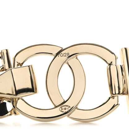 Chanel Lambskin CC Pearl Chain Belt 70 28 Black 3 of 5