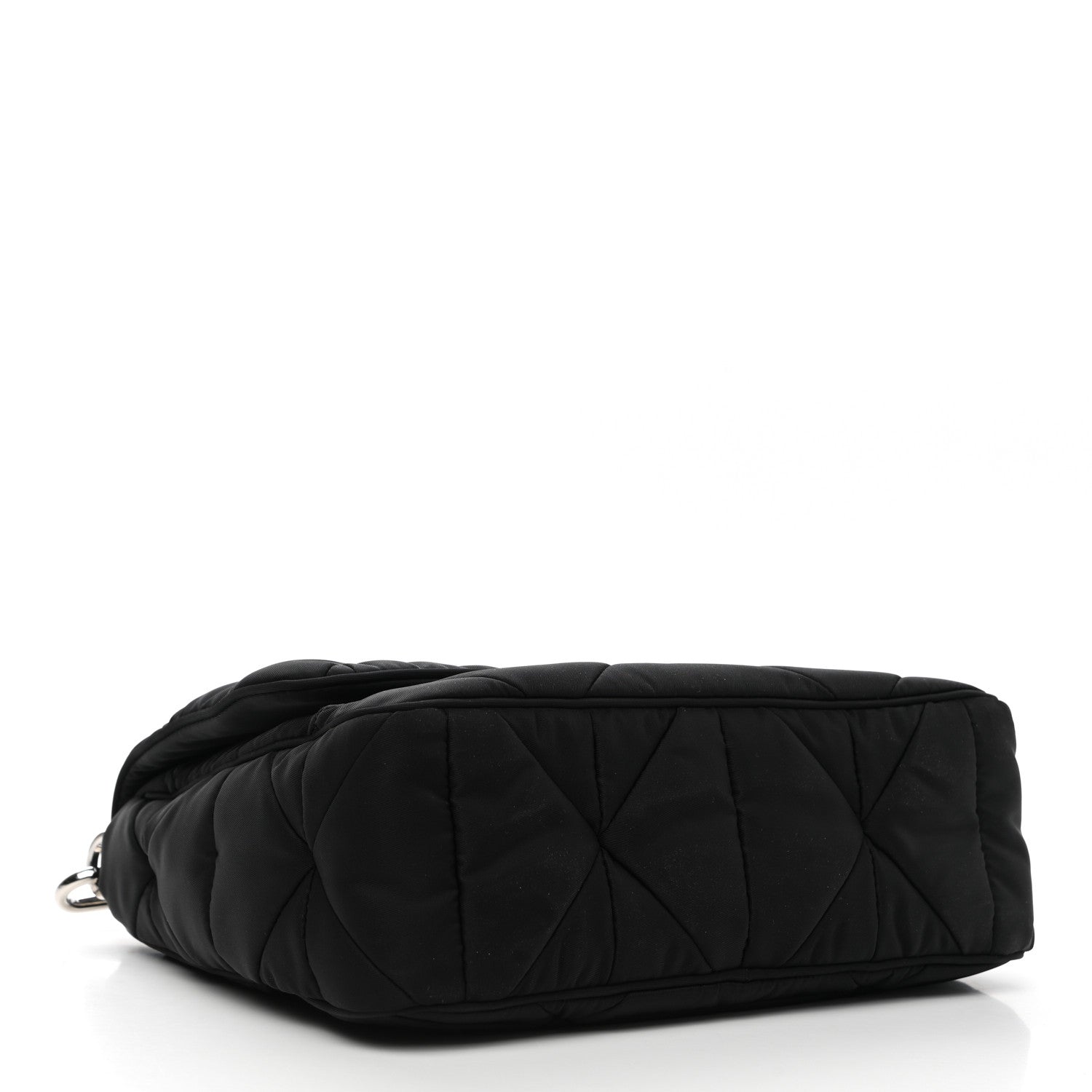 Prada Re-Nylon Quilted Padded Flap Shoulder Bag Black 4 of 12
