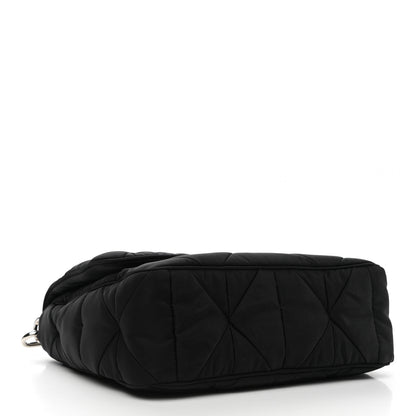 Prada Re-Nylon Quilted Padded Flap Shoulder Bag Black 4 of 12