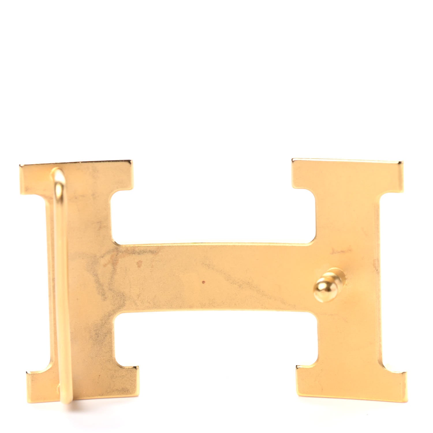 Hermes Brushed 32mm H Belt Buckle Gold 2 of 3