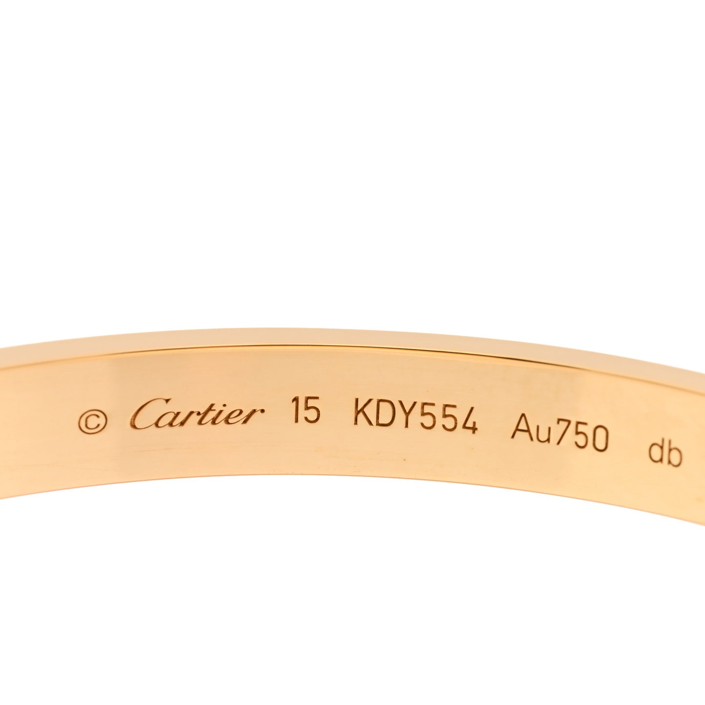 18K Yellow Gold LOVE Bracelet 15