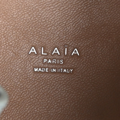 Alaia Calfskin Vienne Wave Mina 16 Bag Gris Vert 6 of 9