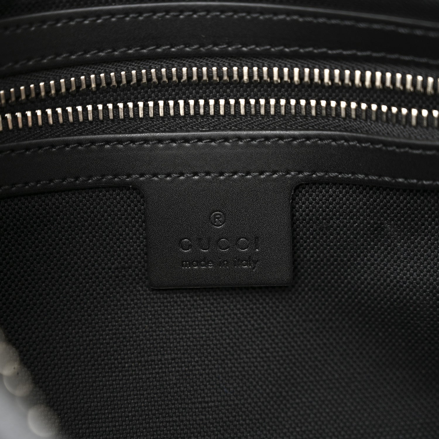 Gucci Soft GG Supreme Monogram Web Belt Bag Black Grey 6 of 10