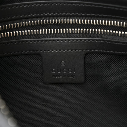 Gucci Soft GG Supreme Monogram Web Belt Bag Black Grey 6 of 10