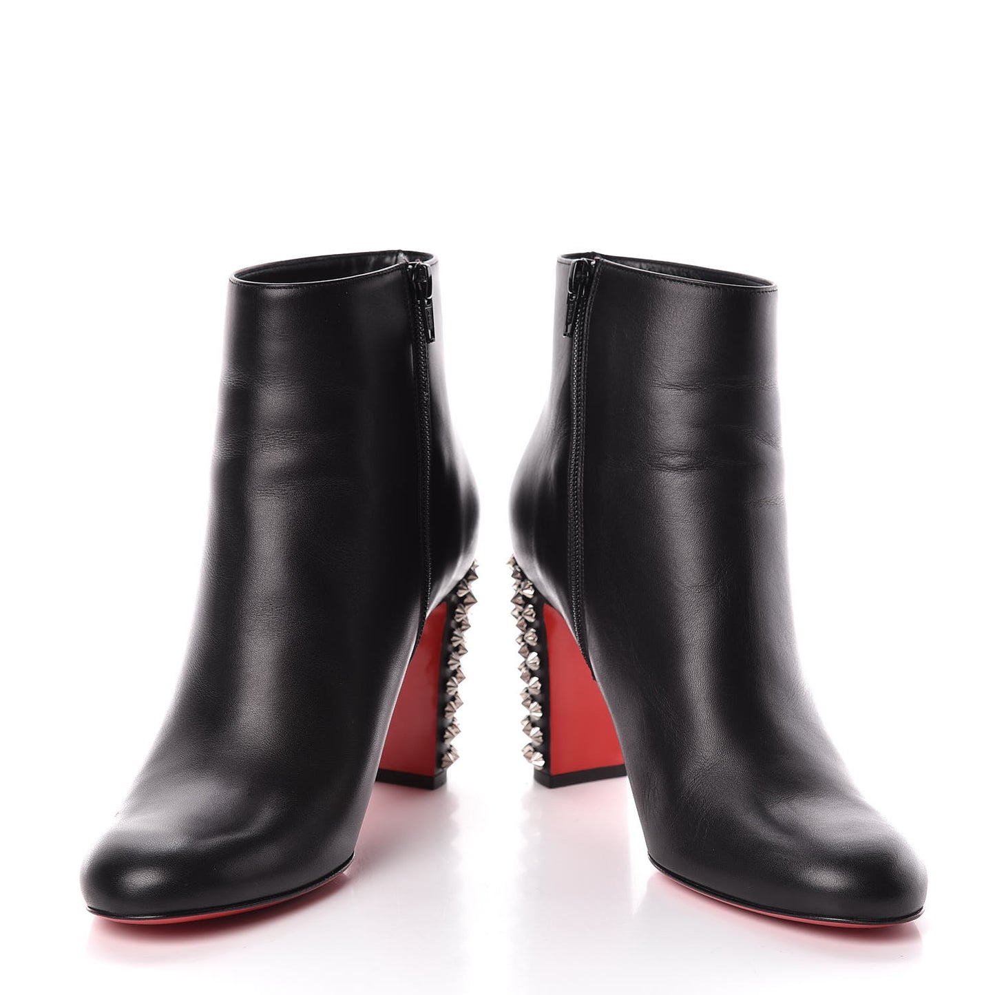 Smooth Calfskin Suzi Folk 85 Ankle Boots 39 Black