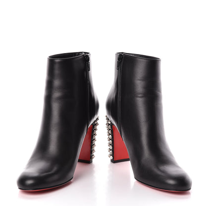 Christian Louboutin Smooth Calfskin Suzi Folk 85 Ankle Boots 39 Black 5 of 12