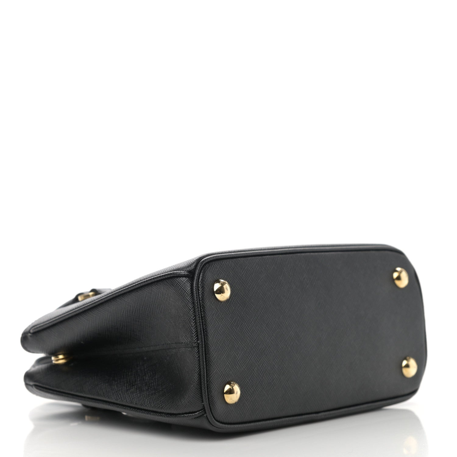 Prada Saffiano Lux Micro Galleria Shoulder Bag Black 4 of 8