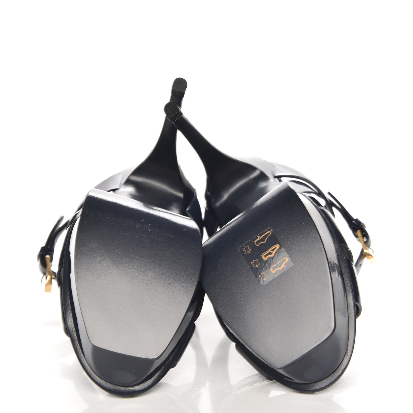 Patent Tribute 105 Platform Sandals 35 Navy Blue