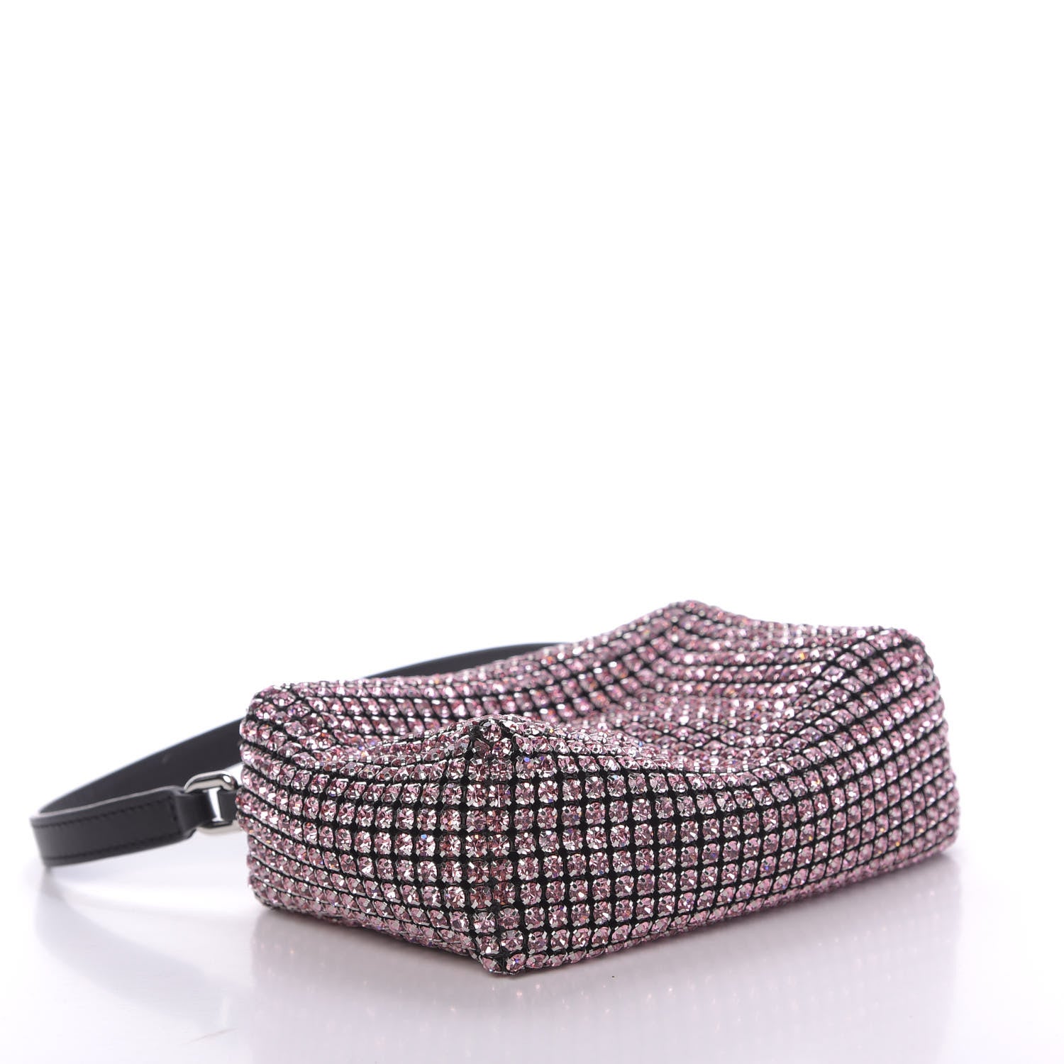 Alexander Wang Mesh Crystal Rhinestone Mini Heiress Pouch Pink 4 of 10