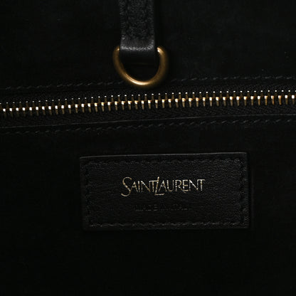Saint Laurent Santorini Lux Calfskin Y Drawstring Tote Black 6 of 10