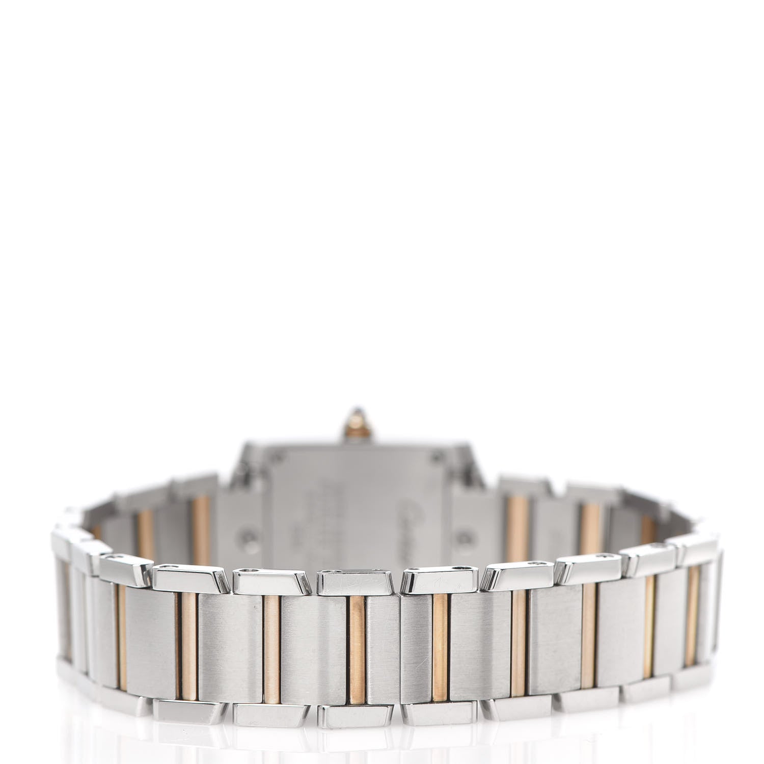 Cartier Stainless Steel 18K Pink Gold Mother of Pearl 20mm Tank Francaise Quartz Watch 4 of 6