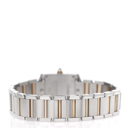 Cartier Stainless Steel 18K Pink Gold Mother of Pearl 20mm Tank Francaise Quartz Watch 4 of 6