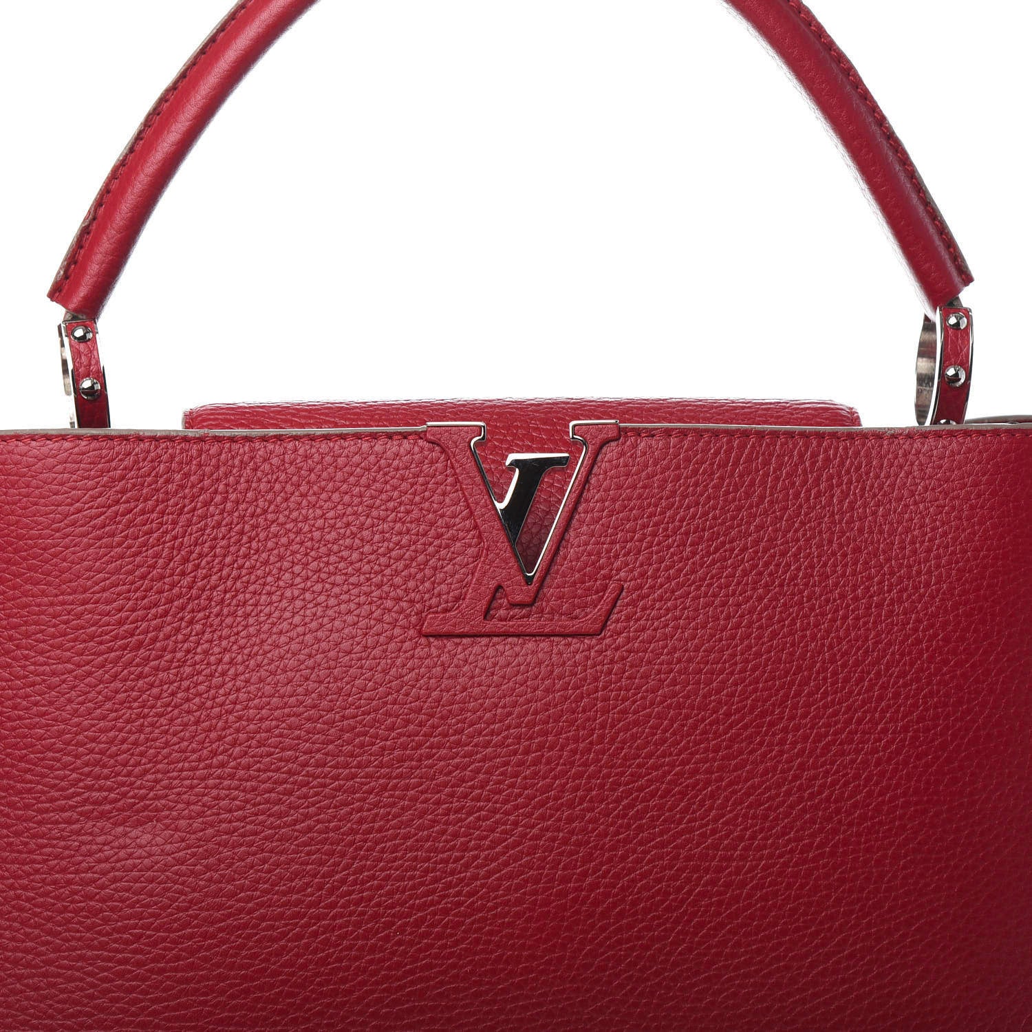 Louis Vuitton Taurillon Capucines MM Scarlet 13 of 13